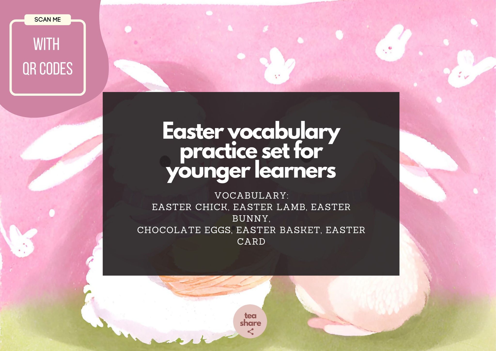 Easter vocabulary for young learners WIELKANOC kody QR gry online ???