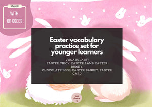 Easter vocabulary for young learners WIELKANOC kody QR gry online ???