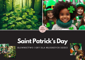 Saint Patrick’s Day słownictwo dla młodszych dzieci z kodami QR