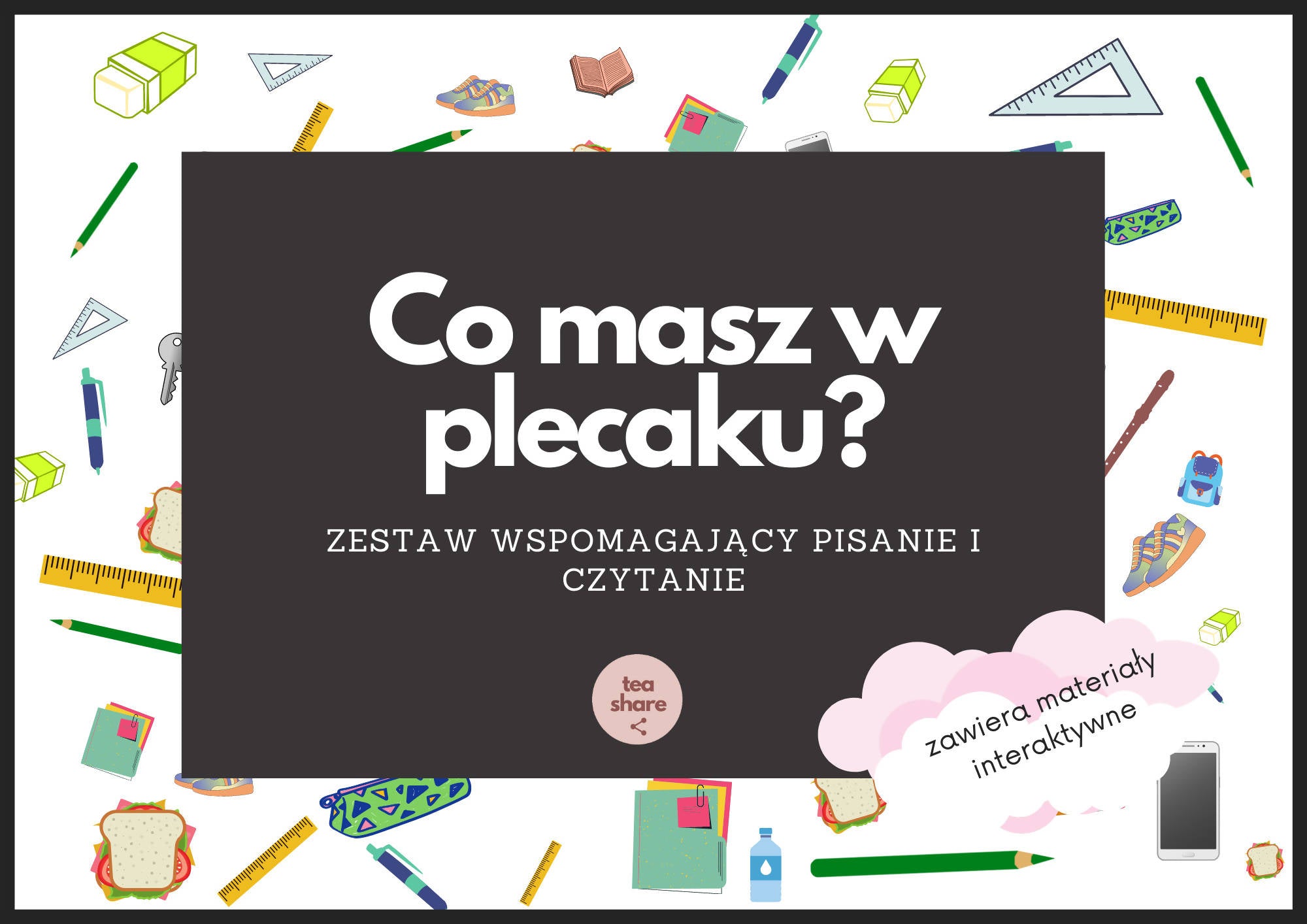 Co masz w plecaku? Ćwiczymy pisanie i czytanie po polsku! (polski dla obcokrajowców)